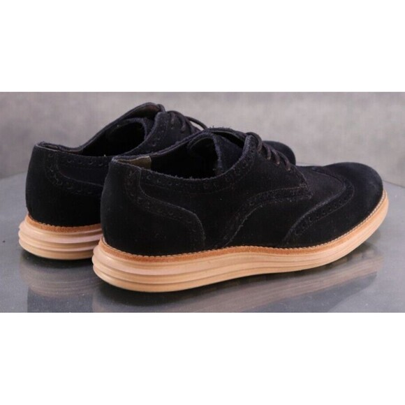 Cole Haan Zero Grand Men\'s Wingtip Dress Shoes Size 7.5 Suede Black Tan main image 7